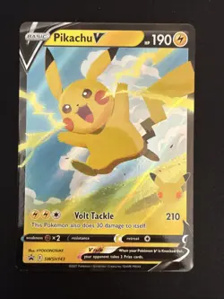 Pikachu V SWSH143 Pokemon Sword & Shield Promo Card Stamped 25th Celebrations NM - Image 1