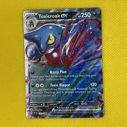 Toxicroak ex 131/198 Rare Scarlet & Violet 2023 Pokemon Card NM - Image 1