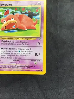 Pokemon Cards: Neo Genesis 1st Edition Common: Slowpoke 73/111 - Image 4