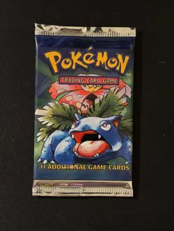 Factory Sealed Base Set Original Booster Pack Box Pokemon Card Venusaur - Image 1