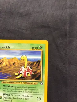 Pokemon Cards: Neo Genesis 1st Edition Common: Shuckle 72/111 - Image 3