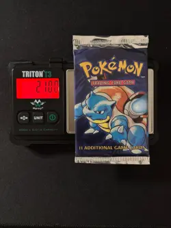 Factory Sealed Base Set Original Booster Pack Box Pokemon Card Blastoise - Image 3