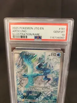 Pokemon TCG Articuno IR 161/159 Journey Together English Card, PSA 10 - Image 2