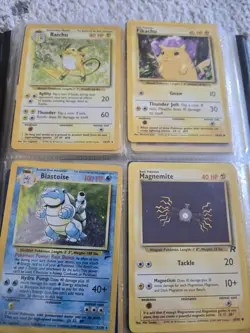 Vintage Pokemon Card Lot Blastoise, Raichu Holos, Official Trading Card Binder - Image 5
