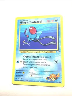 MISTY'S TENTACOOL - 57/132 - Gym Heroes - Pokemon Card - LP - Image 1