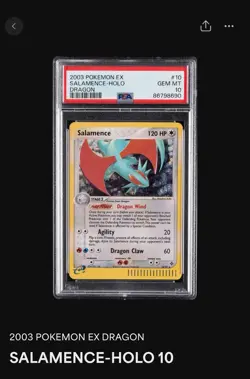 Pokemon Salamence ex Dragon Holo Card 10/97 PSA 10 GEM MINT - Image 2