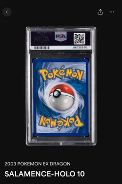 Pokemon Salamence ex Dragon Holo Card 10/97 PSA 10 GEM MINT - Image 3