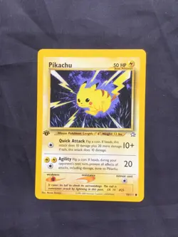 Pokemon Cards: Neo Genesis 1st Edition Common: Pikachu 70/111 - Image 1