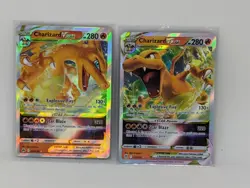 Pokemon Charizard Vstar Holo Cards (Lot of 2) - Image 1
