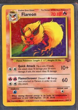 Pokemon Cards - Flareon 3/64 - Jungle Set - eBay Live Sun 12th 6:30pm - Image 1