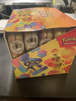 Pokemon 151 TCG Display EMPTY Mini Tins With Coins And Art Card Complete Set - Image 3