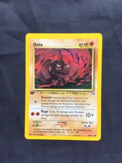 Pokemon Cards: Neo Genesis 1st Edition Common: Onix 69/111 - Image 1