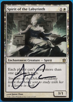 Spirit of the Labyrinth Born of the Gods NM Rare SIGNED CARD (504945) ABUGames - Image 1