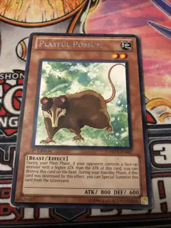 Playful Possum DREV-EN007 Yu-Gi-Oh! Card Heavy Play 1st Edition - Image 1