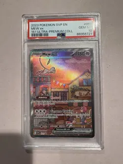 Pokemon TCG Mew EX Black Star Promo Card SVP053 PSA 9 - Image 1
