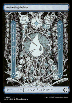 MTG Island Full Art Phyrexia: All Will Be One 268/271 Land NM - Image 1