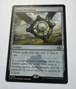 MTG Pearl Medallion - Modern Horizons 3 NM - Image 1