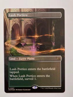 Lush Portico R0327 Foil (Borderless) Murders at Karlov Manor MTG NM - Image 1