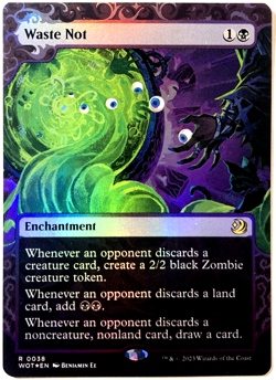 MTG Waste Not FOIL Wilds of Eldraine: Enchanting Tales 0038 NM - Image 1