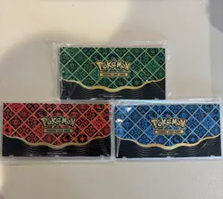 Pokemon TCG Magnetic 3 Card Protector Paldean Fates Premium Collection - Set - Image 2