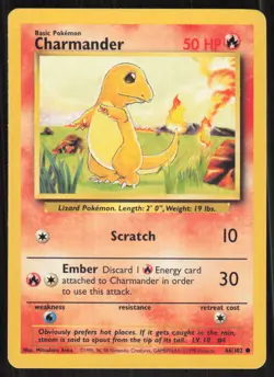 Pokemon TCG Base Set #046/102 Charmander LP - Image 1