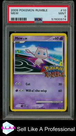 MEW POKEMON RUMBLE 2009 10 PSA 9 - Image 1