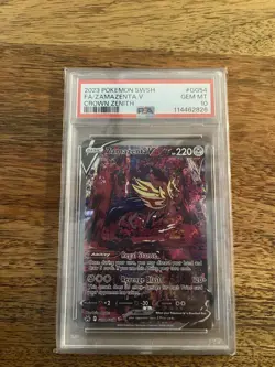 Zamazenta v GG54/GG70 PSA 10 Crown Zenith Pokemon TCG - Image 1