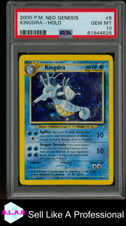 KINGDRA-HOLO POKEMON NEO GENESIS 2000 8 PSA 10 - Image 1