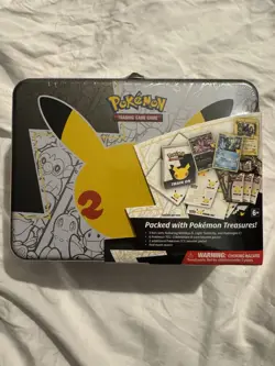 Pokemon TCG Celebrations Collector Chest Lunch Box Tin Sealed - Image 1