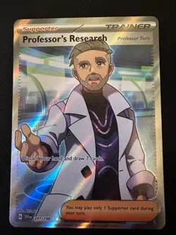 Pokemon Professor's Research - 241/198 Scarlet & Violet Base Full Art Ultra Rare - Image 1