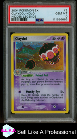 CLAYDOL-HOLO HIDDEN LEGENDS POKEMON EX HIDDEN LEGENDS 2004 2 PSA 10 - Image 1