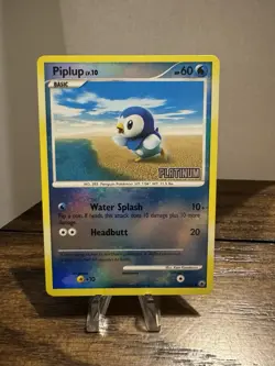 Pokemon TCG Piplup Platinum Burger King 71/100 Promo Reverse Holo NM - Image 1