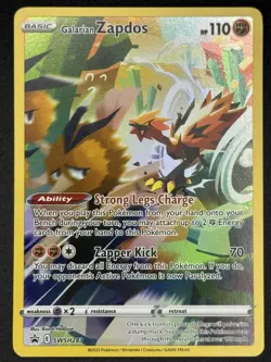 Galarian Zapdos SWSH283 Pokemon TCG SWSH: Sword & Shield Black Star Promo NM - Image 1