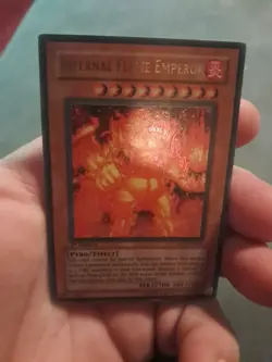Yu-Gi-Oh! Infernal Flame Emperor SD3-EN001 1st Edition Ultra Rare - Image 1