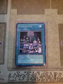 YUGIOH TCG PROHIBITION PSV-039 RARE 1ST EDITION HP 1996 - Image 1