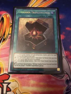 Yugioh - Forbidden Trapezohedron (Secret Rare) (1st Edition) - SHVA-EN019 (P) - Image 1