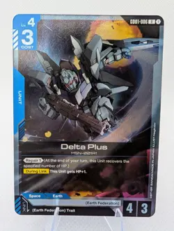 Delta Plus - Gundam Card Game GD01-006 - GD01 - Foil Newtype Rising - Image 1