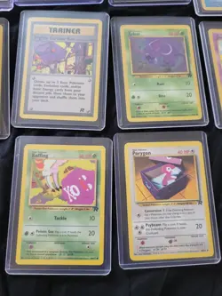 WOTC Vintage Pokemon Bundle 14 cards Pokemon TCG Team Rocket 1999 set snorlax - Image 4