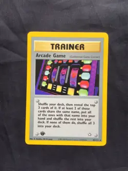 Pokemon Cards: Neo Genesis 1st Edition Rare: Arcade Game 83/111 - Image 1