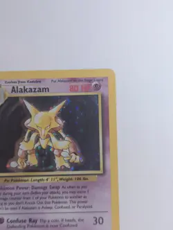 Alakazam 1/102 Base Set Holo Rare Unlimited Pokemon TCG Card LP Condition - Image 4
