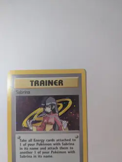 Pokemon Card Sabrina 20/132 Gym Challenge Unlimited Holo Rare LP Condition - Image 4