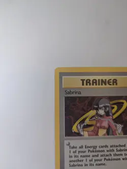 Pokemon Card Sabrina 20/132 Gym Challenge Unlimited Holo Rare LP Condition - Image 5