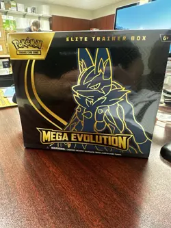 Pokemon Trading Card Game TCG Mega Evolution Elite Trainer Box ETB Lucario NEW - Image 1