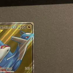 Pokemon Sun and Moon Tag Team Latias and Latios GX Full Art Card 169/181 LP - Image 3