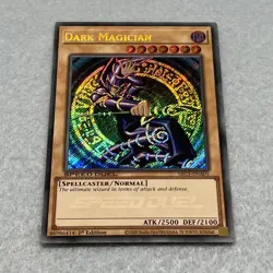 1x Yugioh Dark Magician 1st Edition Secret Rare Card NM SBC1 - Image 1