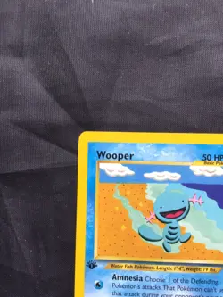 Pokemon Cards: Neo Genesis 1st Edition Common: Wooper 82/111 - Image 2