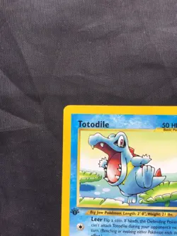 Pokemon Cards: Neo Genesis 1st Edition Common: Totodile 81/111 - Image 2