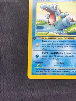 Pokemon Cards: Neo Genesis 1st Edition Common: Totodile 81/111 - Image 5