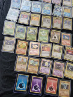 WOTC Pokemon TCG Base Set 52 Card Bundle Joblot Partial Incomplete Set no dupes - Image 5