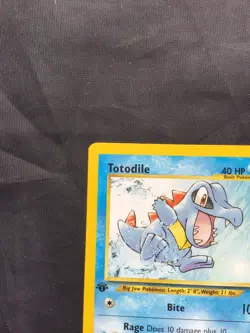 Pokemon Cards: Neo Genesis 1st Edition Common: Totodile 80/111 - Image 2